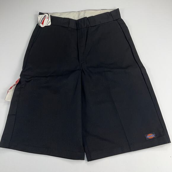 Dickies 13" Inseam Black Easy Care Shorts Workwear Cell Phone Pocket Size 32 - Picture 1 of 10